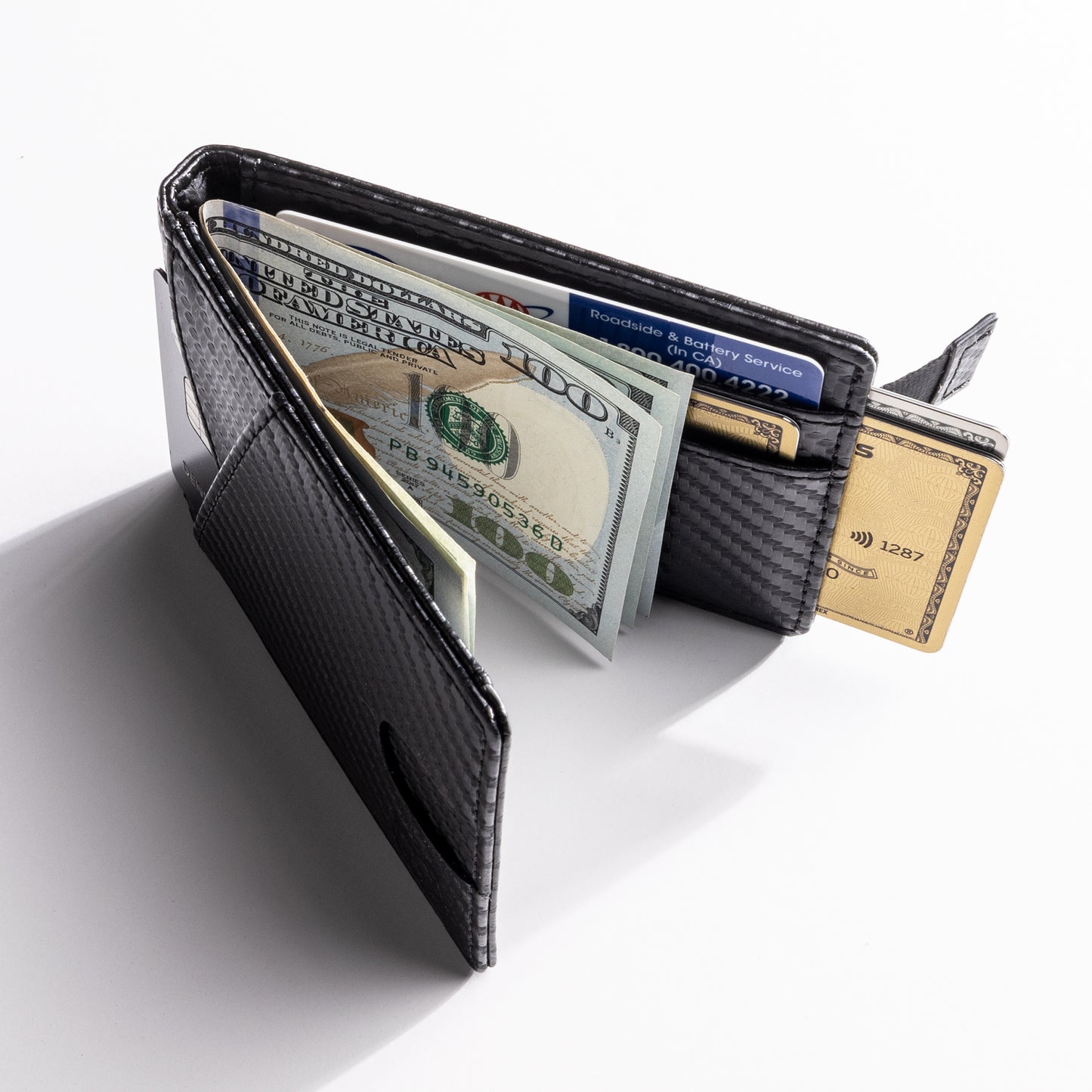 Panda Metaverse Wallet - Carbon Fiber Leather