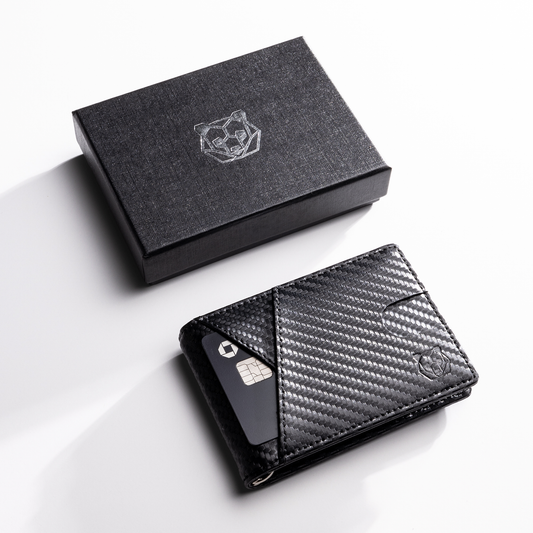 Panda Metaverse Wallet - Carbon Fiber Leather